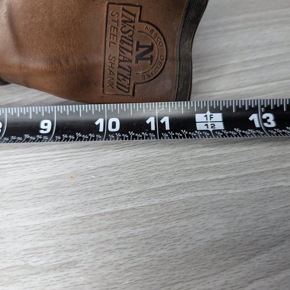 Steel Shank Nesco Deluxe Insulated Tall Work Boots Men's Size 10 Brown & Black - Picture 11 of 11
